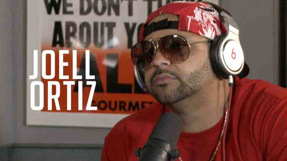 Joel Ortiz in Hot 97 Studio
