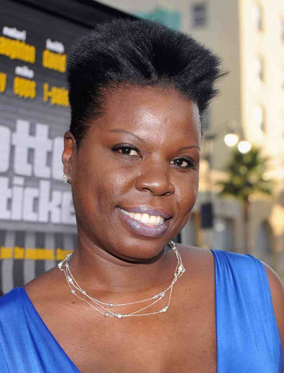 Leslie Jones attends the "Lottery Ticket" premiere in Los Angeles