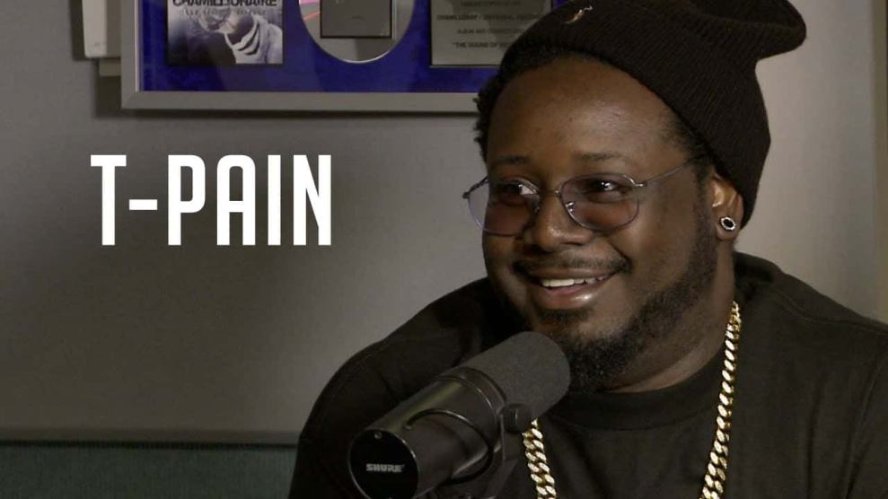 T-Pain in Hot 97 Studio