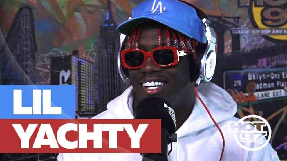 Lil Yachty in Hot 97 studio