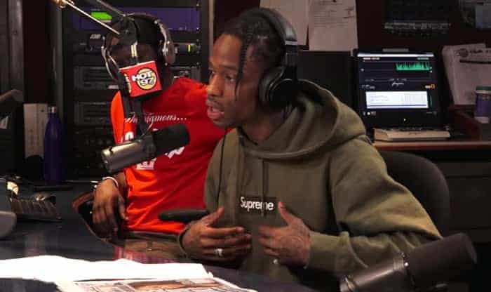 Travis Scott in Hot 97 Studio