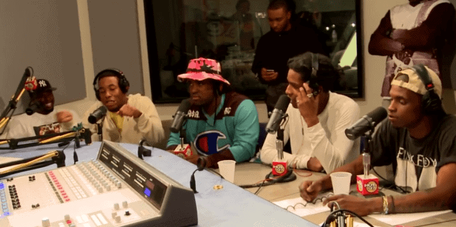 A$AP Mob in Hot 97 Studio