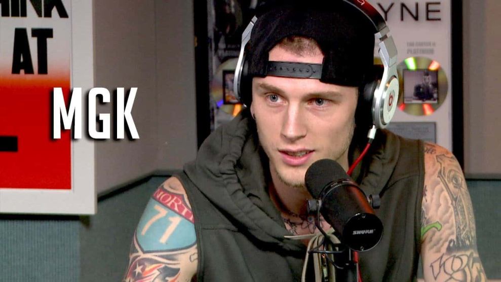 Machine Gun Kelly in Hot 97 Studio