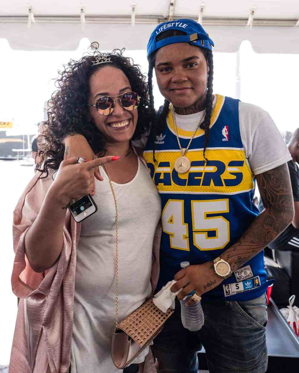 Young M.A. surprizes fan at Hot 97 Summer Jam