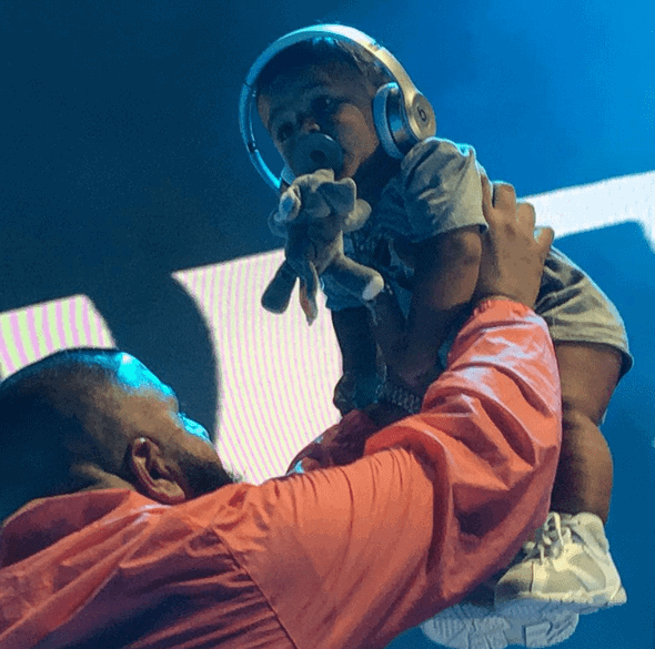 DJ Kahled and son at Hot 97 Summer Jam Stadium Stage
