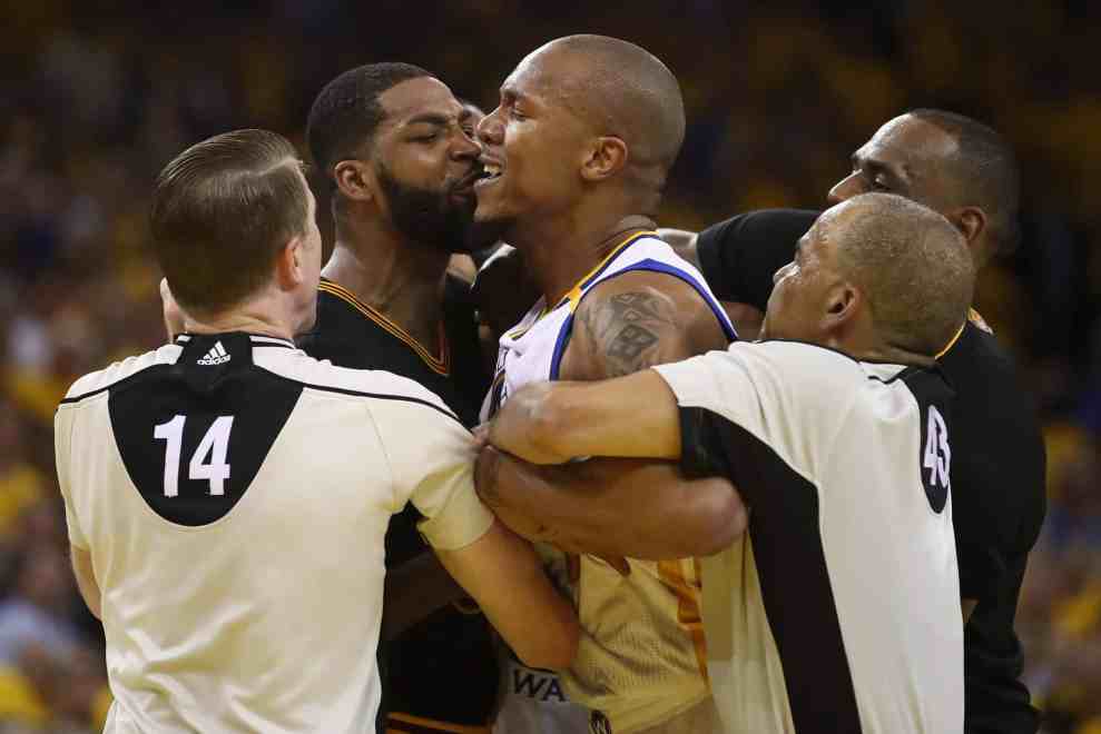 David West and Kyrie Irving confrontation at NBA Finals Game 5