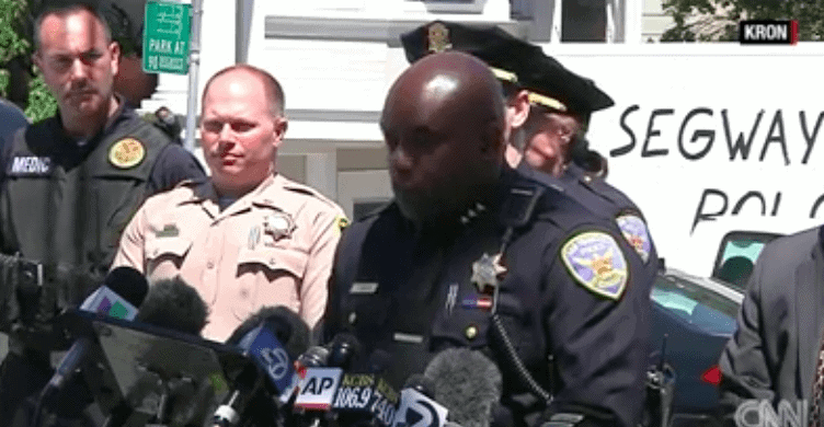 Police giving press conference after Gunman Kills 4 Including Himself at a UPS in San Fran!