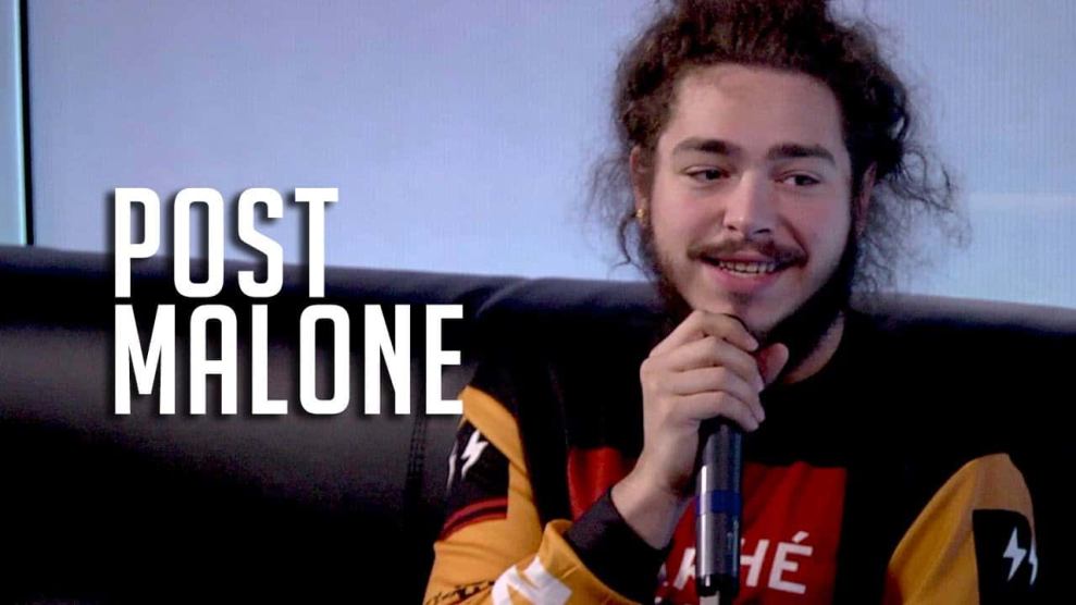 Post Malone in Hot 97 Studio