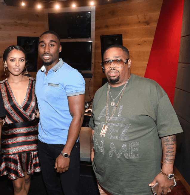 Actress Kat Graham Actor Demetrius Shipp Jr and Producer L.T. Hutton attend 'All Eyez On Me'