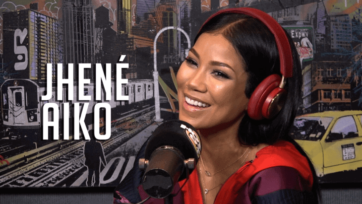 Jhené Aiko in Hot 97 Studio
