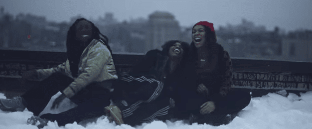 Screenshot from video of SZA 'Drew Barrymore"