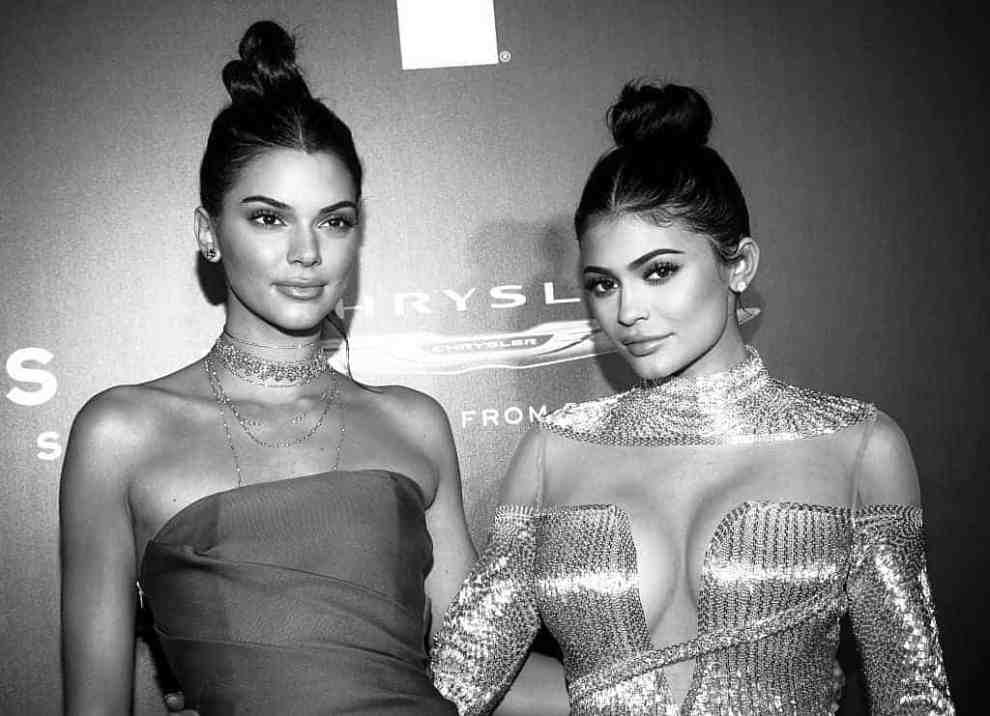 Kendall and Kylie Jenner at Focus golden globes afterparty