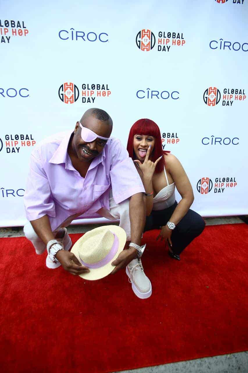 Slick Rick and Nicki Minaj at Inaugural Global Hip Hop Day 2017