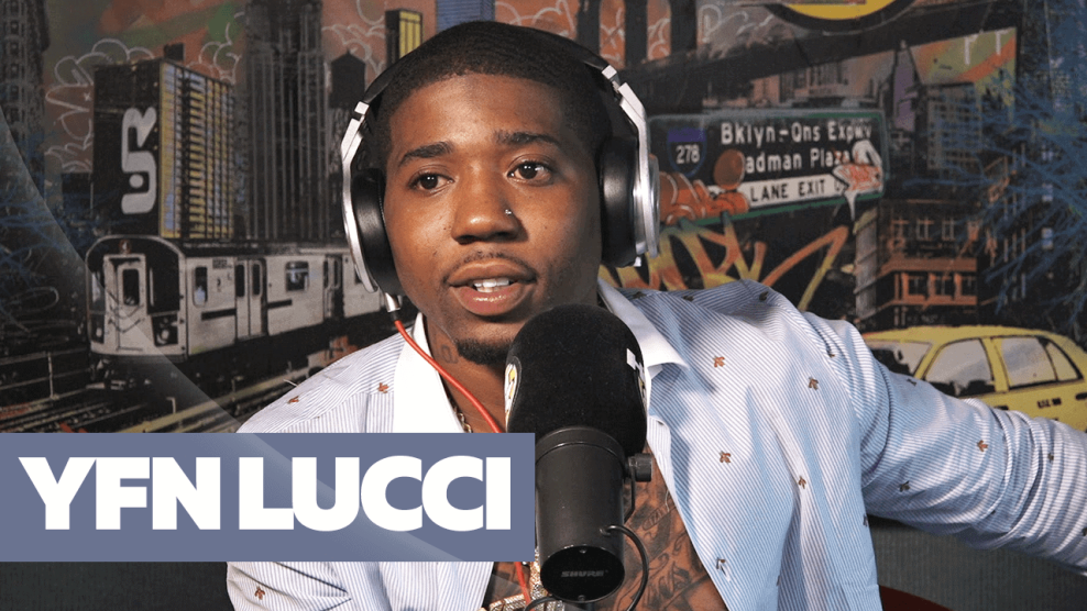 YFN Lucci in Hot 97 Studio