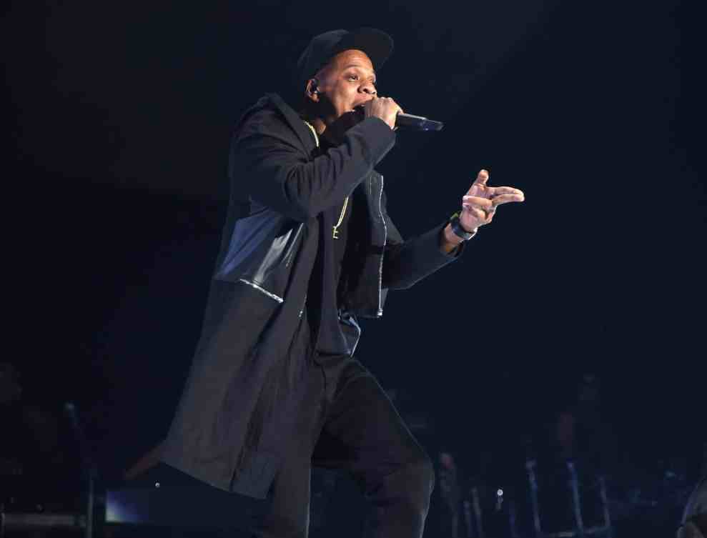 Jay-Z performs onstage during TIDAL X: 1020 Amplified by HTC at Barclays Center of Brooklyn on October 20