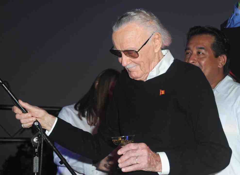 Stan Lee inducted with a Hand And Footprint Ceremony held at TCL Chinese Theatre IMAX on July 18