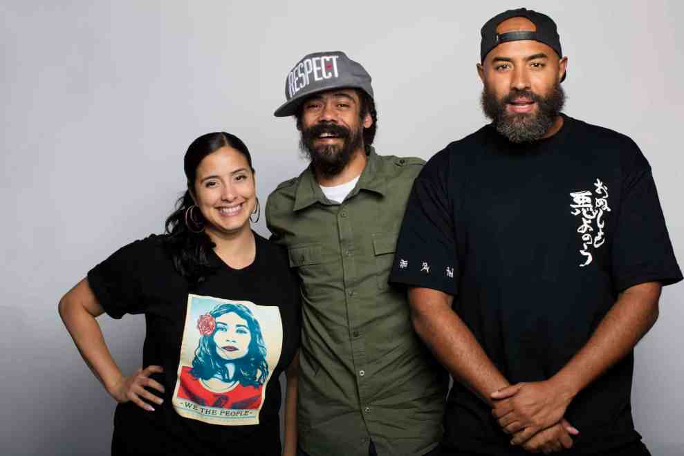 Damian Marly with Laura Stylez and Ebro of Hot 97 Ebro in the Morning