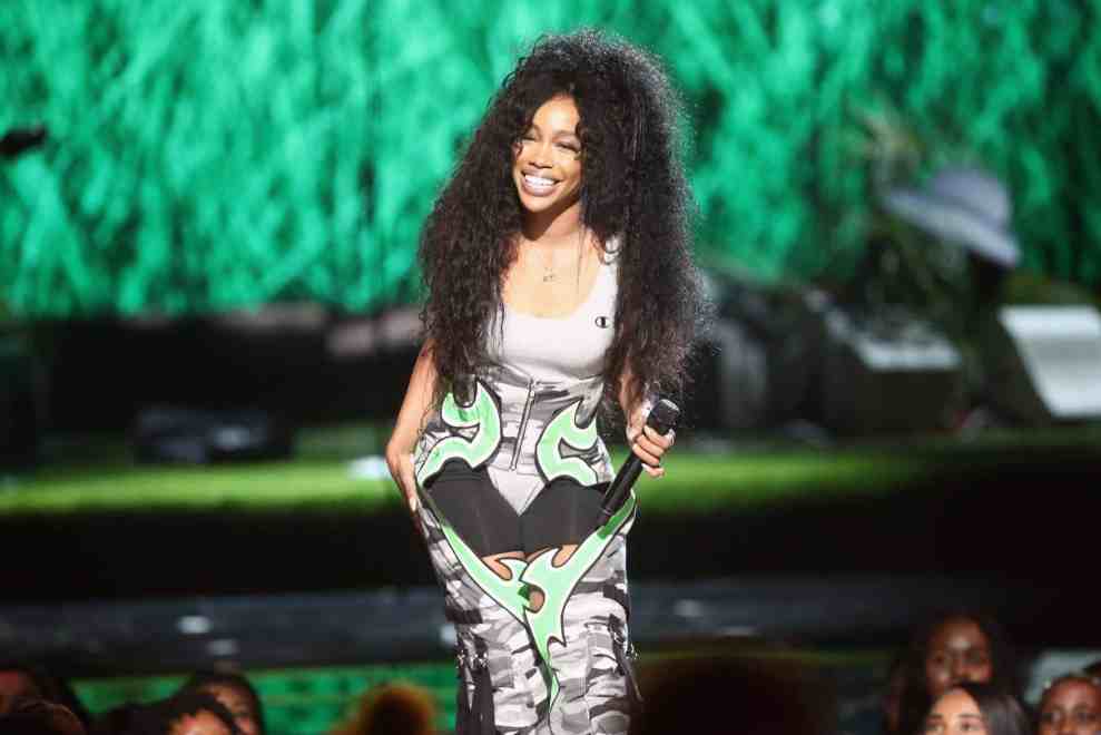 SZA performs onstage at 2017 BET Awards at Microsoft Theater