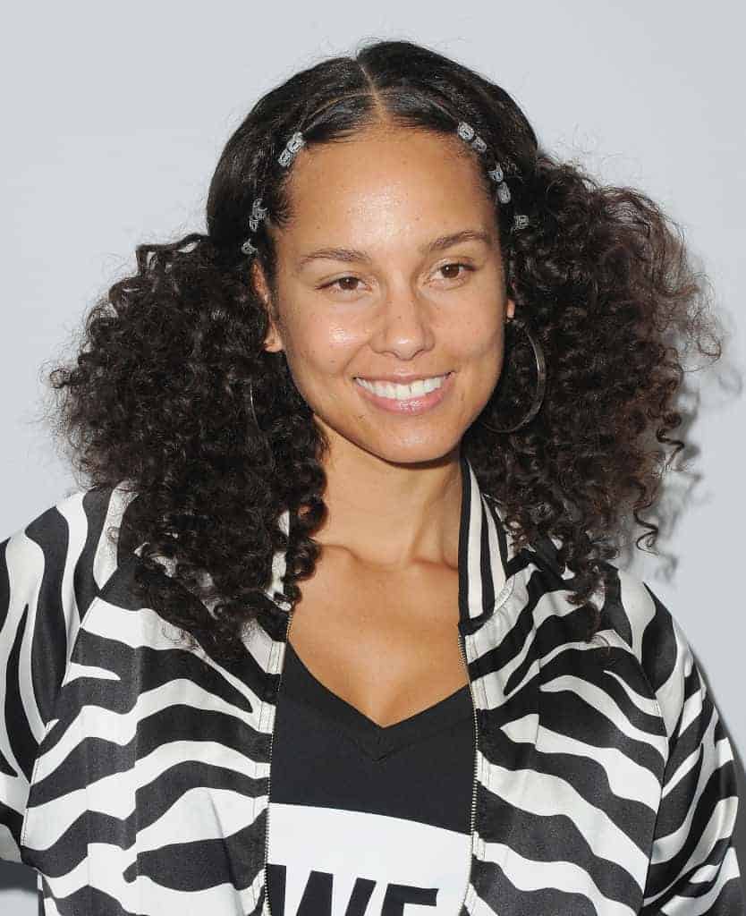 Alicia Keys arrives at We Day California 2017 at The Forum on April 27