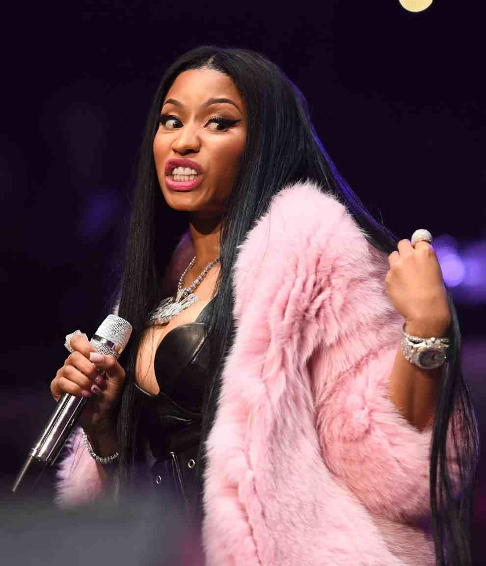 Nicki Minaj performs onstage at Hot 107.9 Birthday Bash: Pop Up Edition at Philips Arena on June 17
