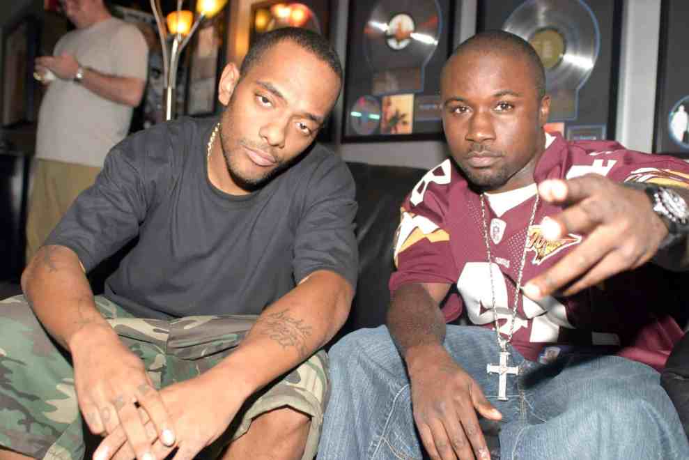 Prodigy and Havoc of Mobb Deep attending Recording Session at Battery Studios in New York City