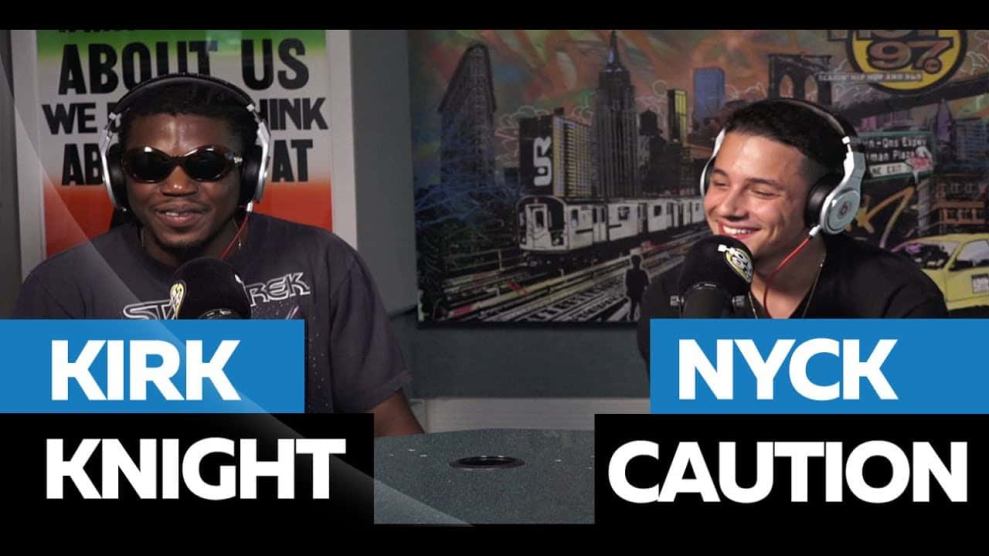 Kirk Knight and Nyck Caution in Hot 97 Studio