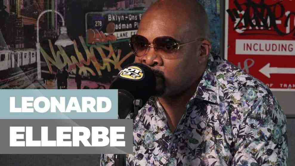 Leonard Ellerbe in Hot 97 studio