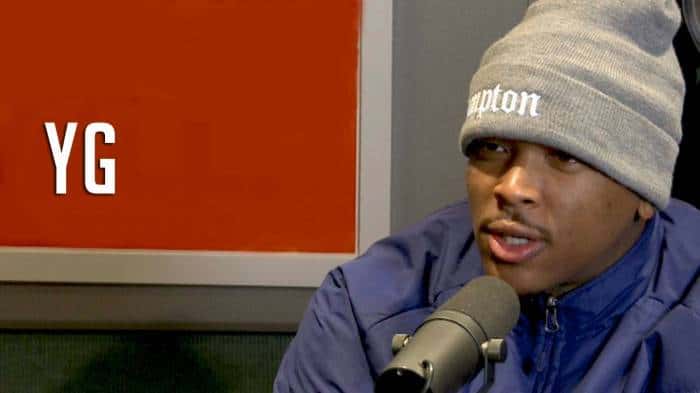 YG in Hot 97 studio