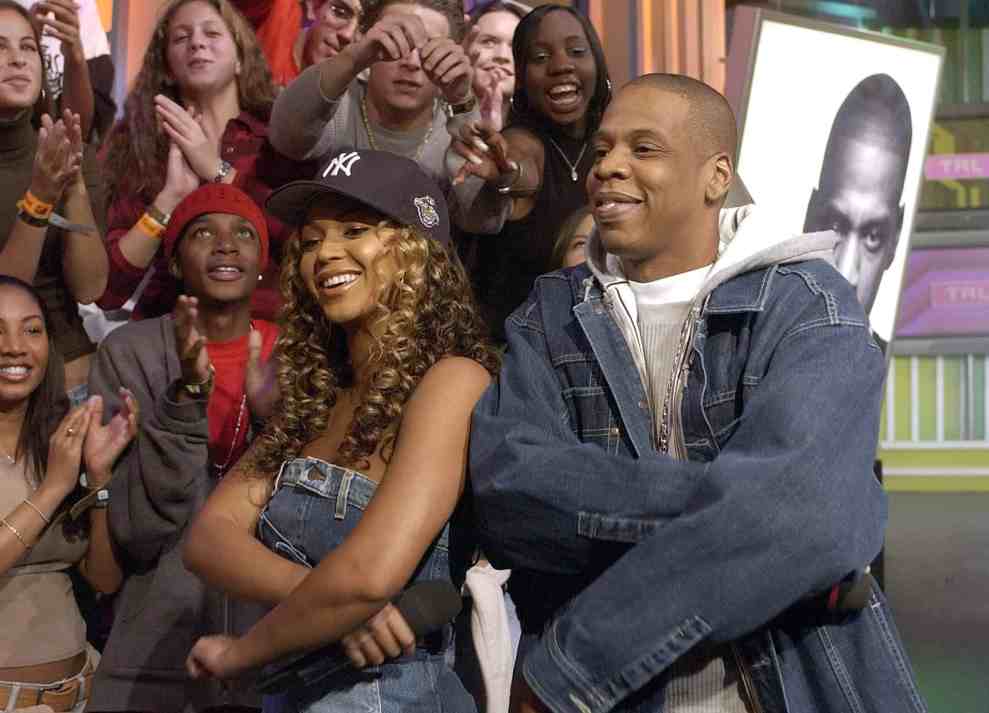 Beyonce and Jay Z  on MTV's 'TRL' - November 21