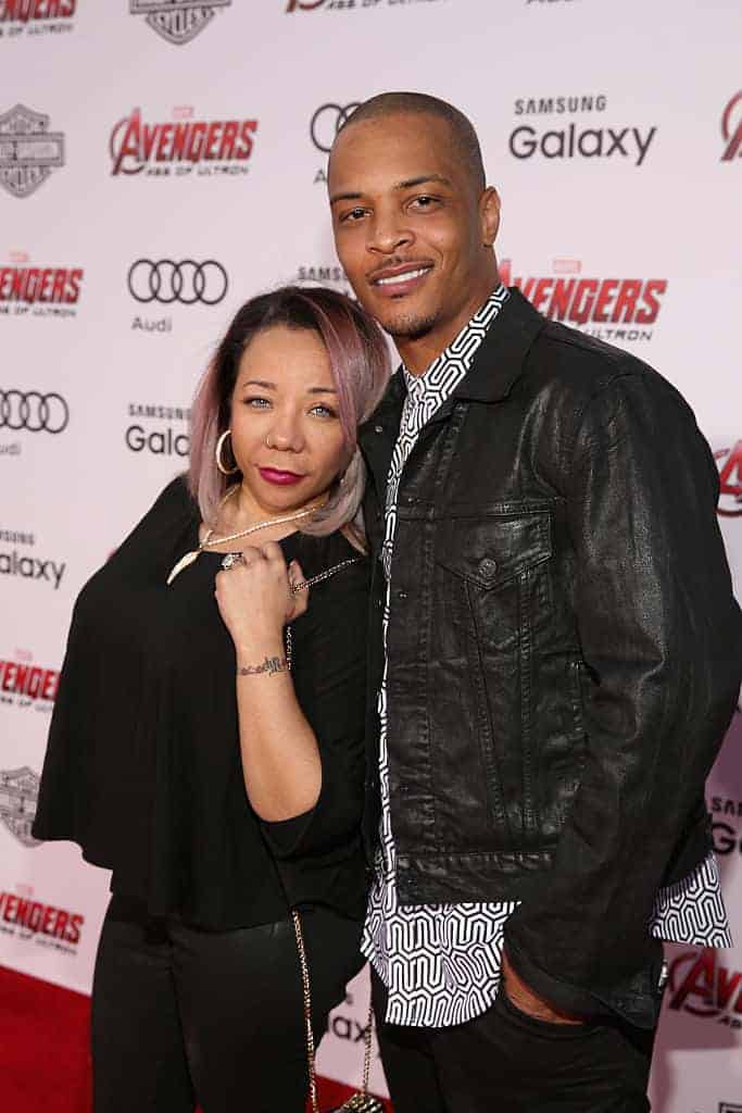 Tiny and T.I. at Avengers movie premiere