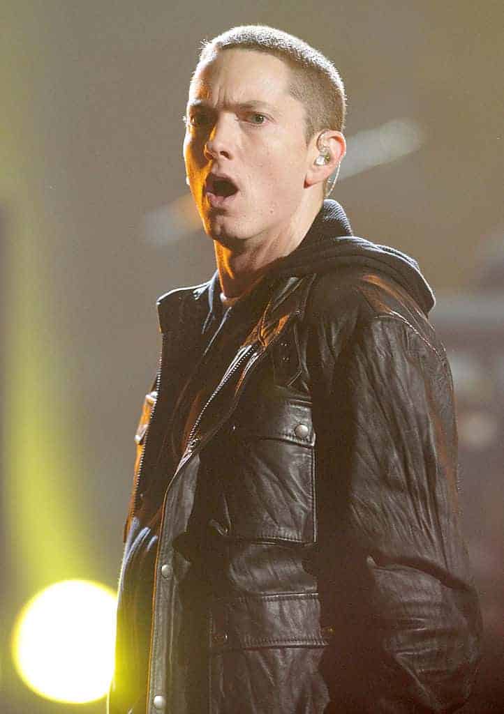 Eminem performs during the 2010 BET Awards