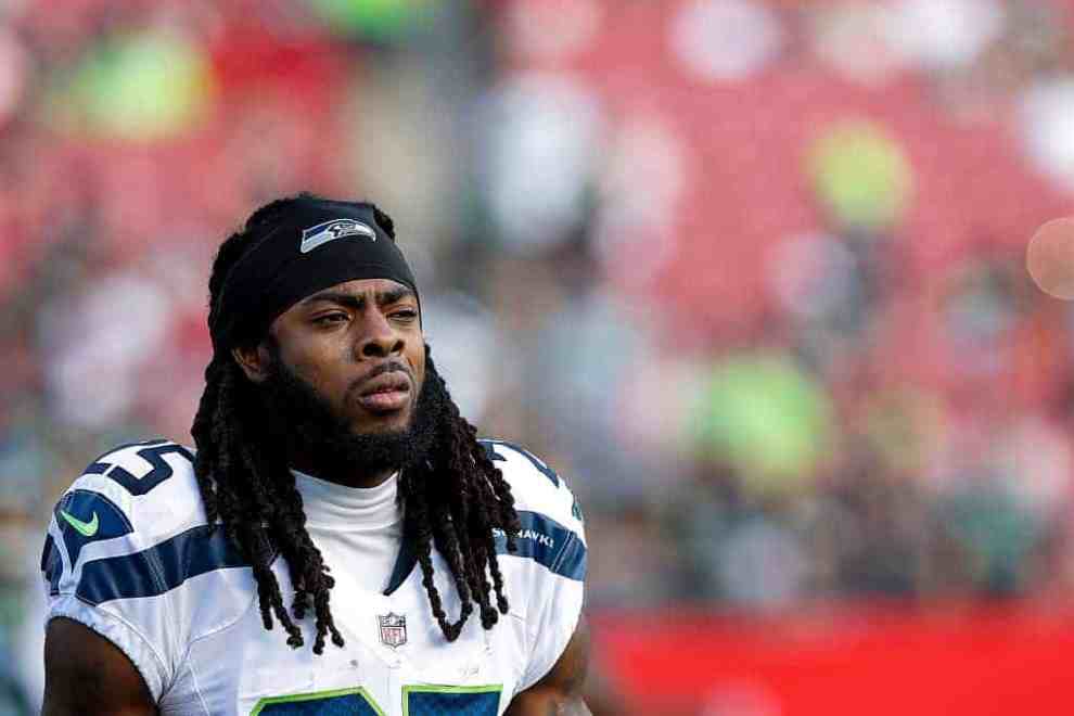 Richard Sherman #25 of the Seattle Seahawks during the game against the Tampa Bay Buccaneers Nov 2016
