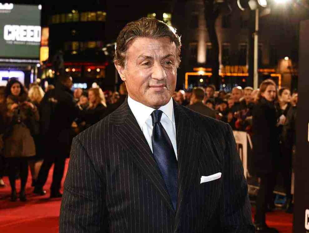 Sylvester Stallone attends the European Premiere of 'Creed' January 12