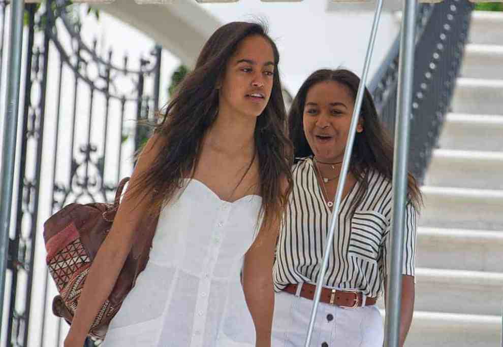 Malia Sasha Obama depart for Martha's Vineyard August 6. 2016