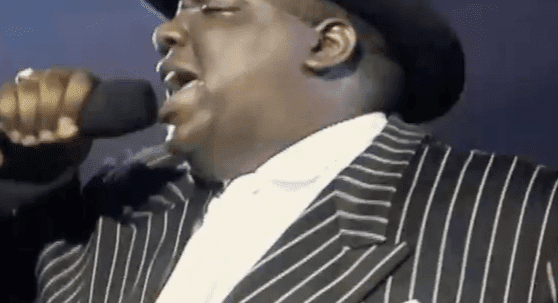 Screenshot from video of A&E's Biggie: The Life of Notorious B.I.G documentary