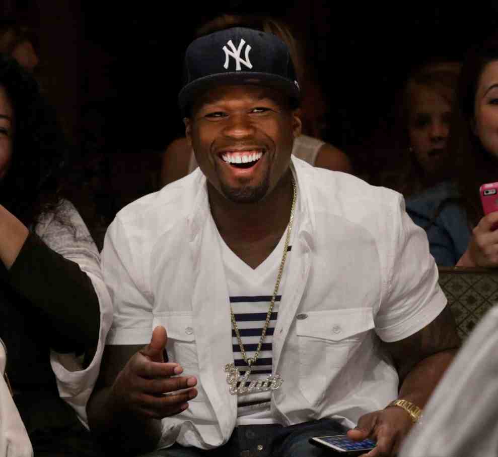 50 cent taking in Isabella Couture runway show on March 10
