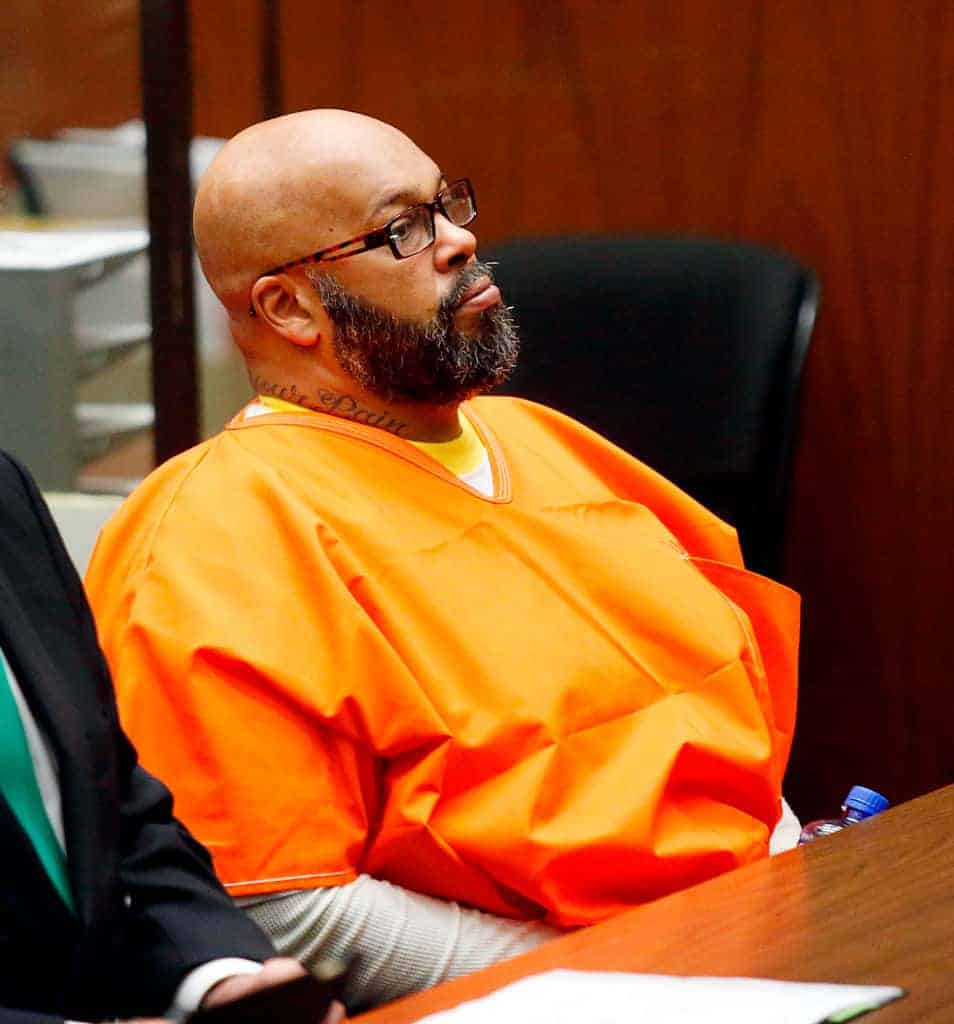 Suge Knight appears for a hearing in March 2015