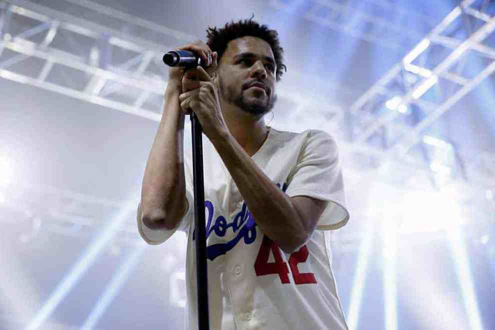 J Cole performs during ESPN the Party at WestWorld of Scottsdale on January 30
