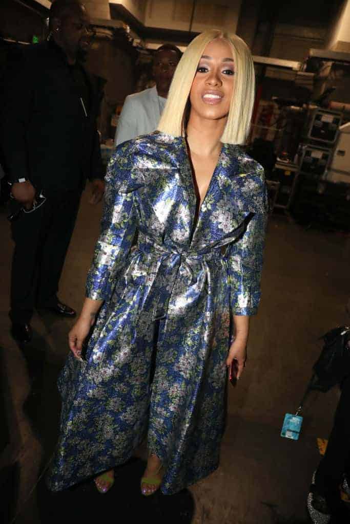 Cardi B backstage at the 2017 BET Awards on June 25