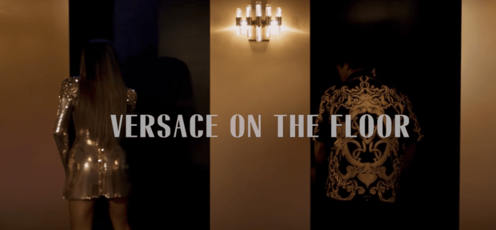 Screenshot from video of Bruno Mars 'Versace on the Floor'"