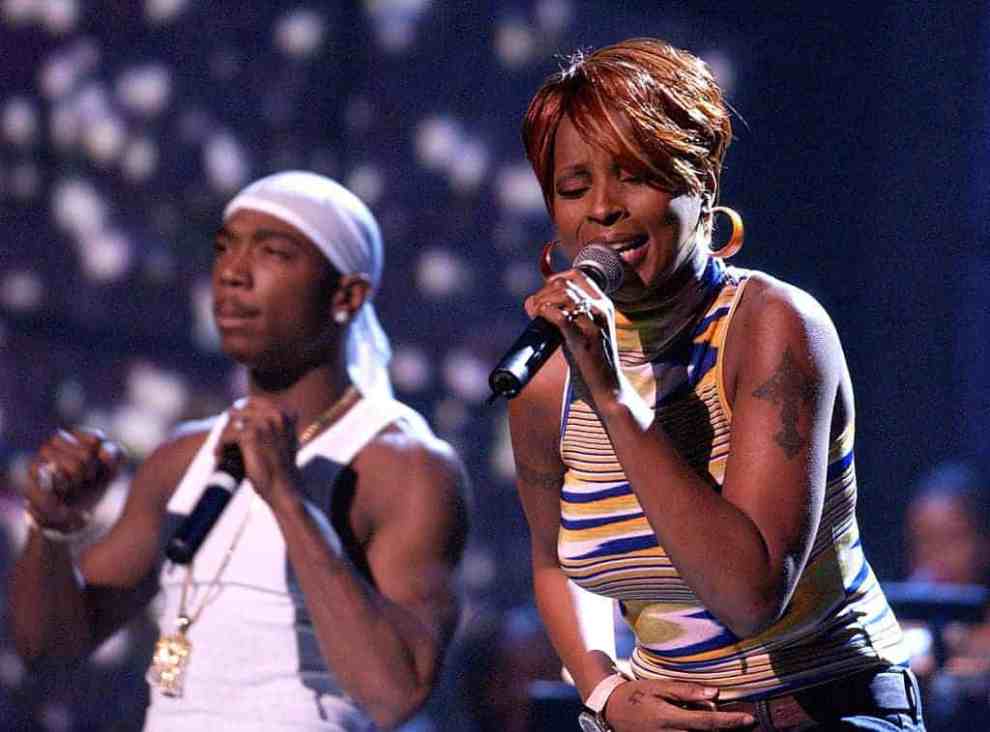 Ja Rule and Mary J Blige perform during The 2nd Annual BET Awards - Rehearsals