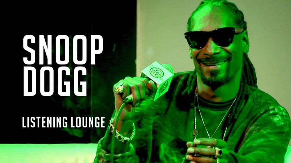 Snoop Dogg in the Hot 97 Listening Lounge