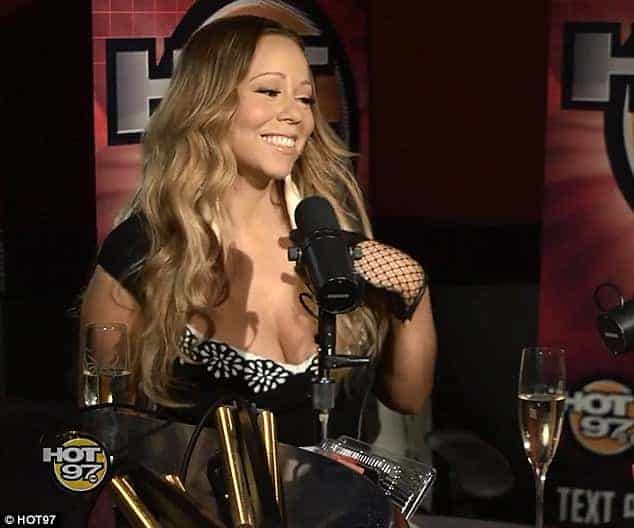 Mariah Carey in Hot 97 Studio