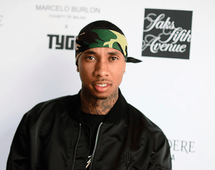 Tyga attends Marcelo Burlon x Tyga Capsule Collection Launch Party on May 12