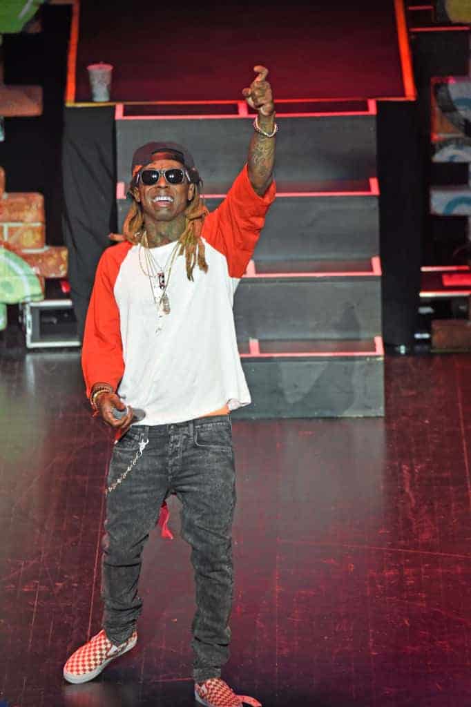 Lil Wayne performs at Louisville Palace on April 14 2017 in Louisville Kentucky