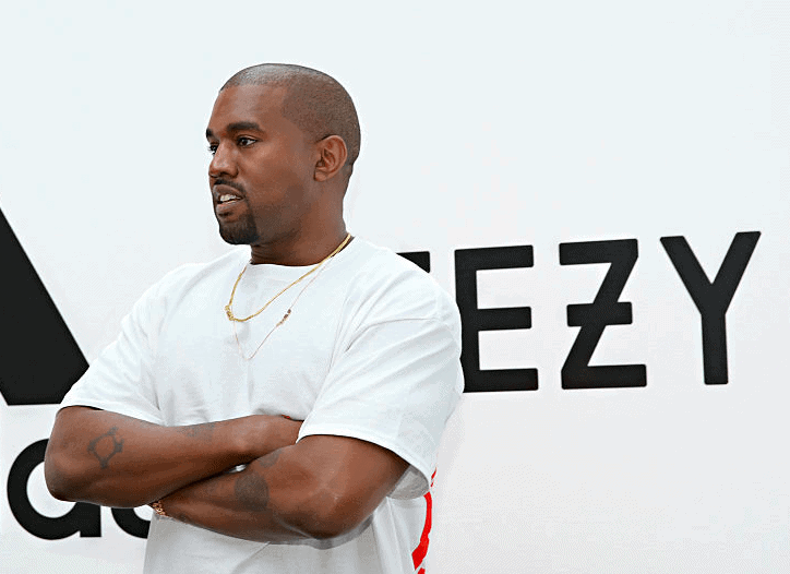 Kanye West attends adidas + KANYE WEST New Partnership Announcement 2016