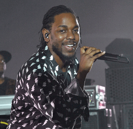 Kendrick Lamar performs at AMEX MUSIC MEETS ART: Kendrick Lamar Featuring Shantell Martin At The Faena Art Dome December 1