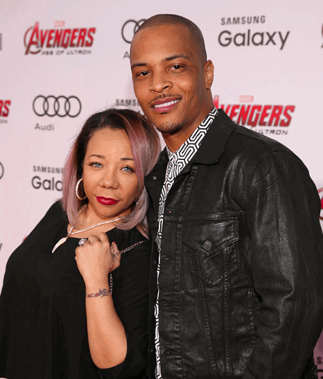 T.I. and Tameka 'Tiny' Cottle-Harris arrive at the premiere of Marvel Studios 'Avengers"