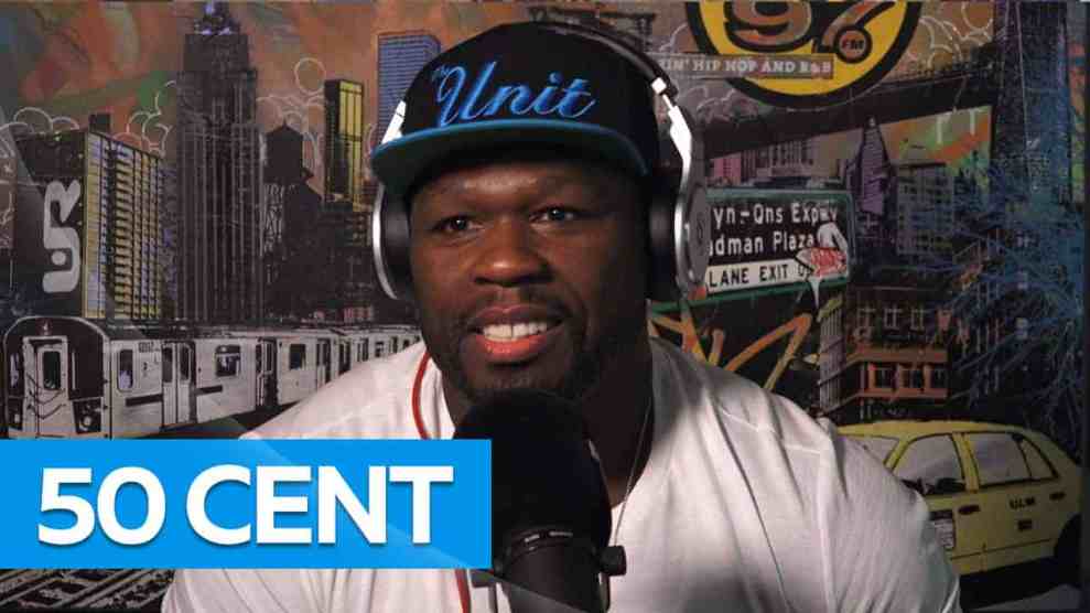 50 Cent in the Hot 97 Studio