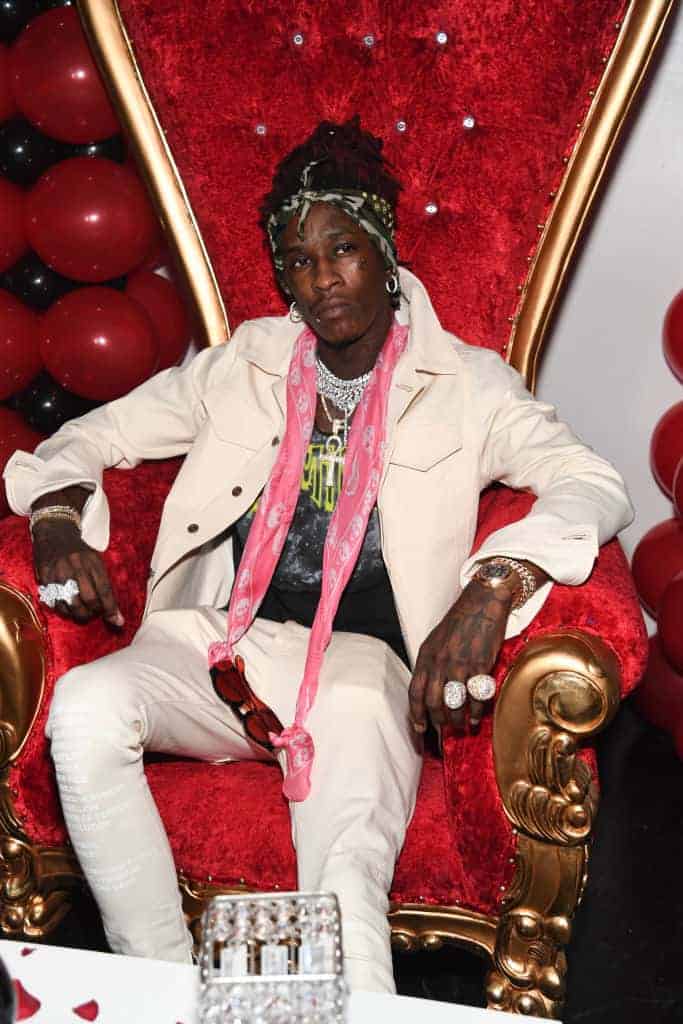 Young Thug at his private birthday Celebration at Tago International on August 16